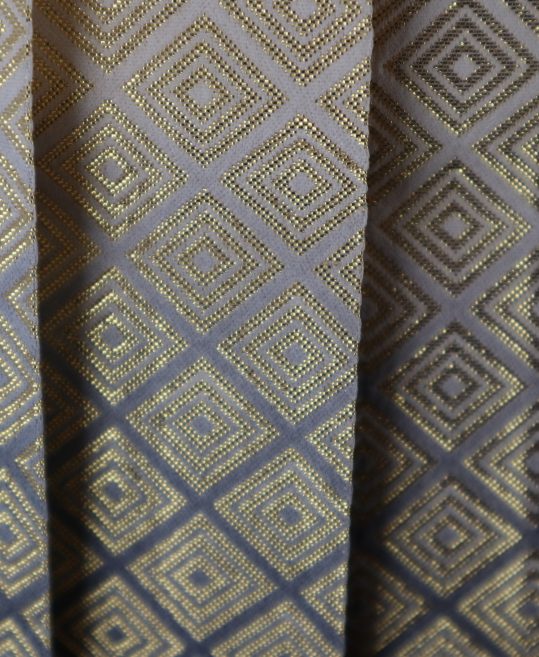 男性用袴単品レンタル(成人式・結婚式・卒業式)白黒ぼかし・金の菱文様[身長170cm]No.131